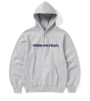 thisisneverthat 그레이 후드 부착 후드티 L