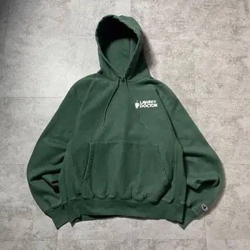 00년대 챔피온 프리미엄 리버스 위브 기업 프린트 후드티