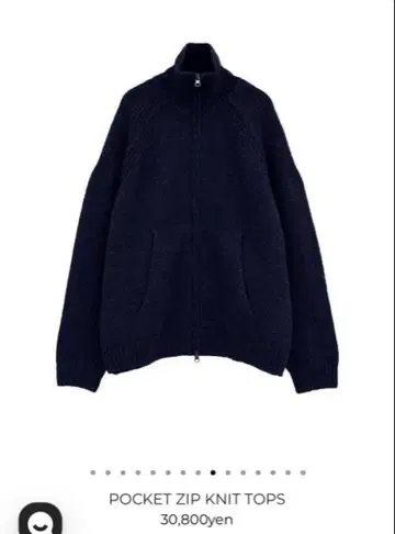 clane POCKET ZIP KNIT TOPS