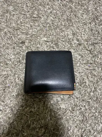 폴스미스 가죽 이단 접이식 지갑 블랙 브라운