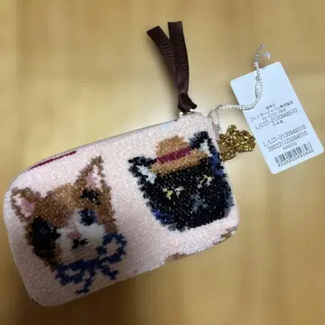 페이 고양이와 개 자수 파우치