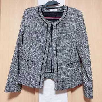 a.v.v 트위드 자켓 L 사이즈 시치고산 졸원식 졸업식 세레모니