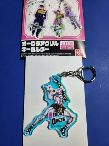 미사용 죠죠의 기묘한 모험 오로라 아크릴 키링 킬러 퀸