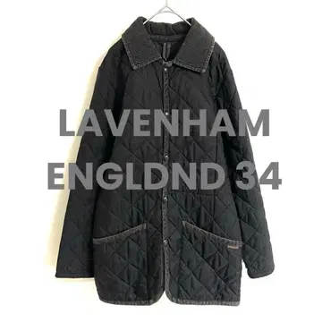 영국제 LAVENHAM 퀼팅 자켓 블랙 34
