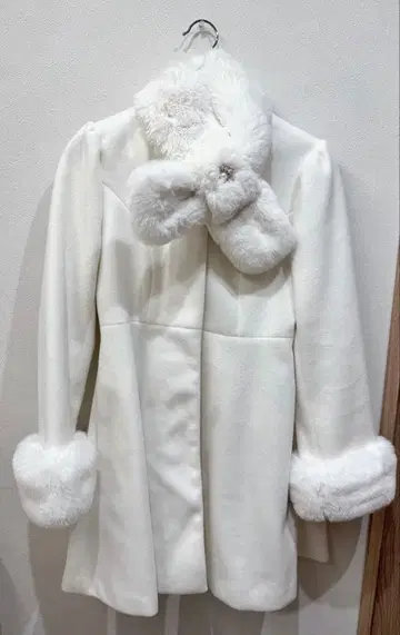 evelyn 2023 비쥬 코트 A라인 코트 퍼 티펫 포함