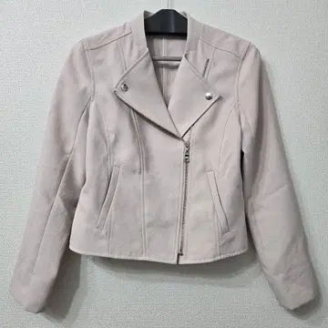 PINKY&DIANNE 컬러 페이크 스웨이드 라이더 자켓 사이즈 38