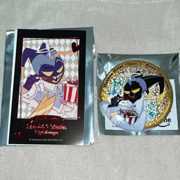 해즈빈 호텔 아담 금박 캔뱃지 카드 애니카페