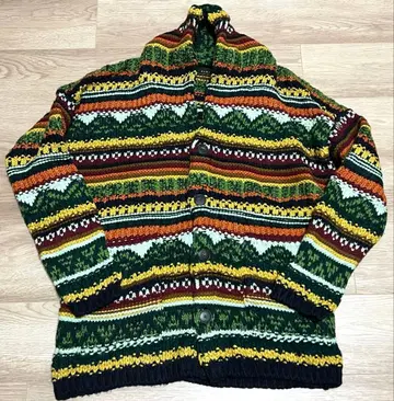 ZARA 니트 가디건 멀티 컬러 M 사이즈 루즈핏 실루엣