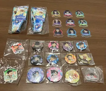 명탐정 코난 캔뱃지 핀 배지 넥스트랩 세트