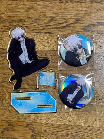 주술회전 시부야 로프트 PLAZA TD 캔뱃지 아크릴 스탠드 고죠 사토루