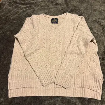 URBAN RESEARCH DOORS 해밀턴 울 아란 패턴 니트