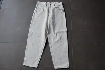 GOLD 화이트 데님 와이드 팬츠