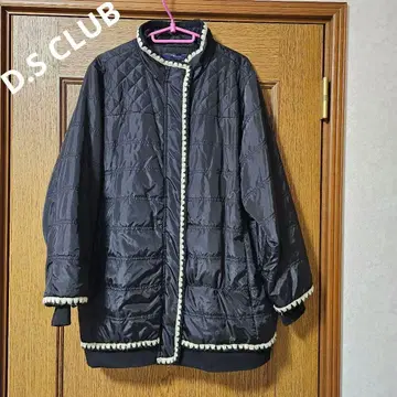 D.S CLUB 블랙 퀼팅 자켓