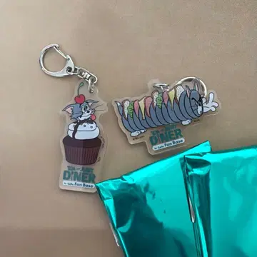 톰과 제리 DINER 키링 플라스틱 모델풍 키링