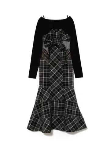 andmary Juni check dress black M