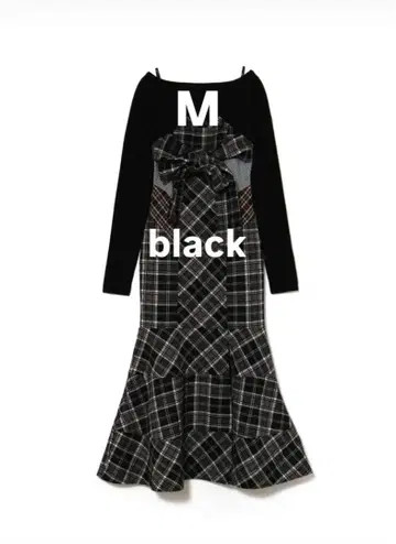 andmary Juni check dress black M