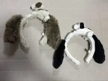 스누피 디자인 머리띠 2개 세트