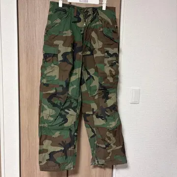 80s 미군 m-65 카고 팬츠 카모플라쥬 Talon 지퍼