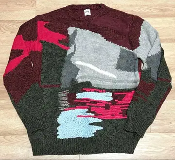 ZARA 니트 스웨터 멀티 컬러 L 사이즈 루즈핏 실루엣