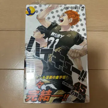 하이큐 45권 초판 책자 포함 슈링크 포함