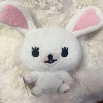 토끼 모피 봉제 인형 헤이세이 레트로 택 포함