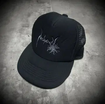 새상품급 nobody 메쉬 캡 자수 즉시 완판 아이템 블랙 시착 정도