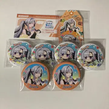 히구치 카에데 마네키네코 콜라보 캔뱃지 트래블 스티커 세트