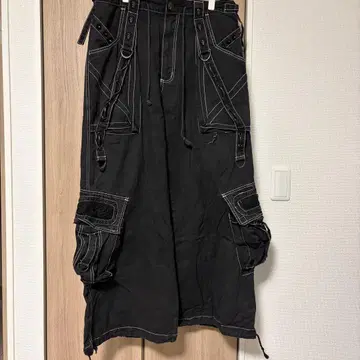 트립 뉴욕 00s 카고 팬츠 본지티 스컬 스터드