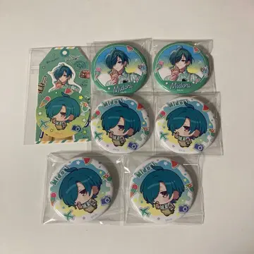 리센 마네키네코 콜라보 캔뱃지 트래블 스티커 세트