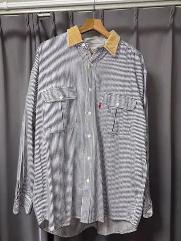 SPLIT POINT 스트라이프 긴팔 셔츠 L