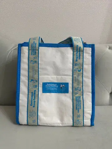 SNOOPY 보냉 토트백 화이트/블루