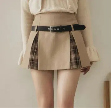 [Darich] 체크 도킹 미니 스커트