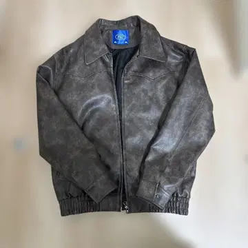 BXT 다크 브라운 가죽 자켓