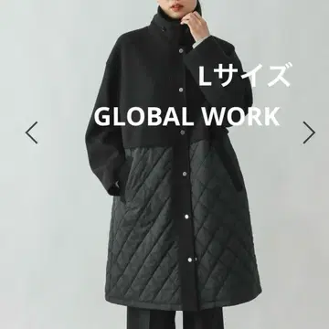GLOBAL WORK 울라이크 절개 코트
