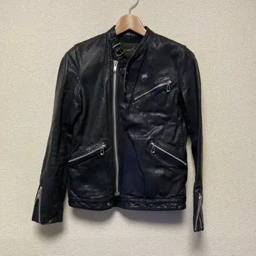 HYSTERIC GLAMOUR 고트스킨 가죽 자켓 산양