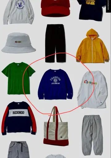 CHAMPION 파랑 맨투맨 트레이닝복 빅 사이즈