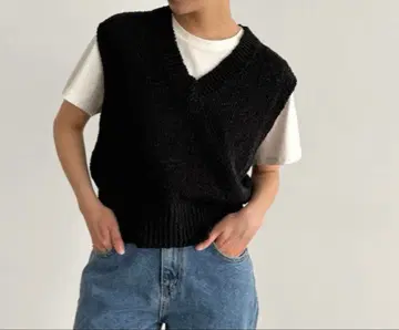 캐널진 니트 베스트 새상품급