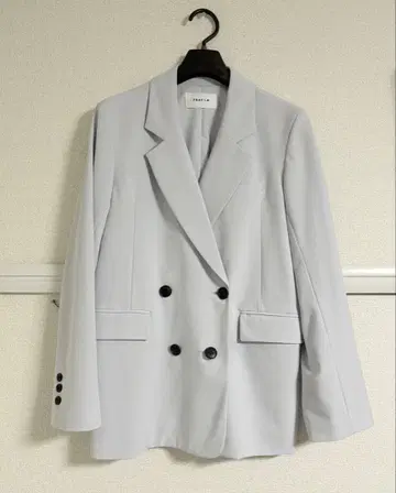 프레이 아이디 더블 테일러드 자켓 라이트 블루 블루