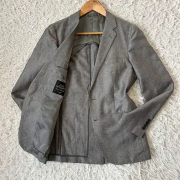 UNITED ARROWS 테일러드 자켓 린넨 혼방 그레이 계열 고급 소재