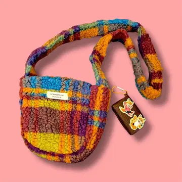 [ 정가 9800엔 ] 보아 사선 숄더 백 여우 티슈 케이스