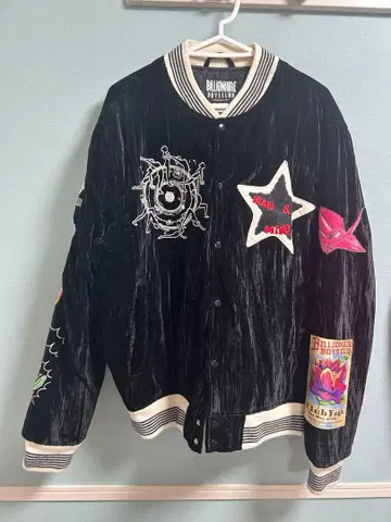 빌리어네어 보이즈 클럽 블랙 바시티 자켓 L 사이즈