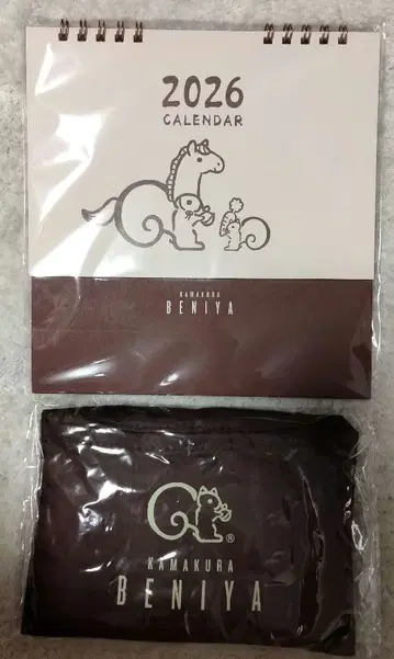 쿠루밋코 카마쿠라베니야 2026 탁상 달력 에코백 세트