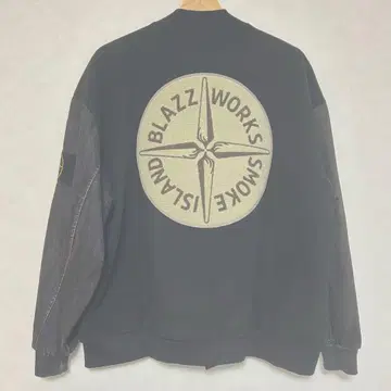 Blazz works SMOKE ISLAND 바시티 자켓