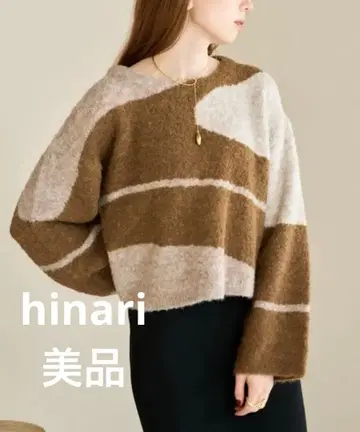 hinari 마블 니트 풀오버