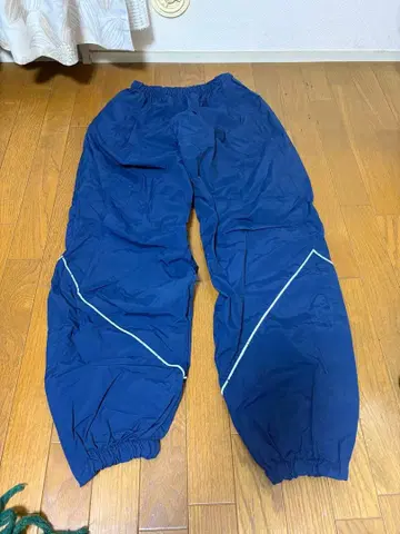 네이비 스트레이트 팬츠