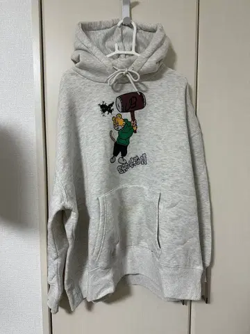 Broken Base x 아베 준야 콜라보 후드티 L