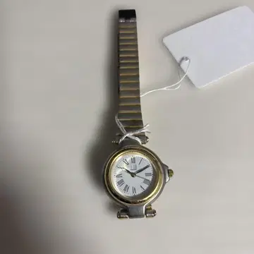 던힐 실버 골드 쿼츠 여성용 손목시계