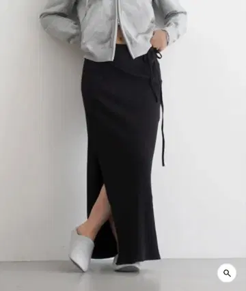 BASERANGE Brig Skirt 블랙 XS 롱 스커트
