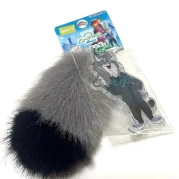 디즈니 주토피아2 파우버트 꼬리 달린 키링 스트랩