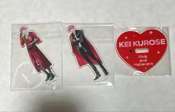 핑크와 하바네로 쿠로세 스이 아크릴 스탠드 응모자 전원 선물